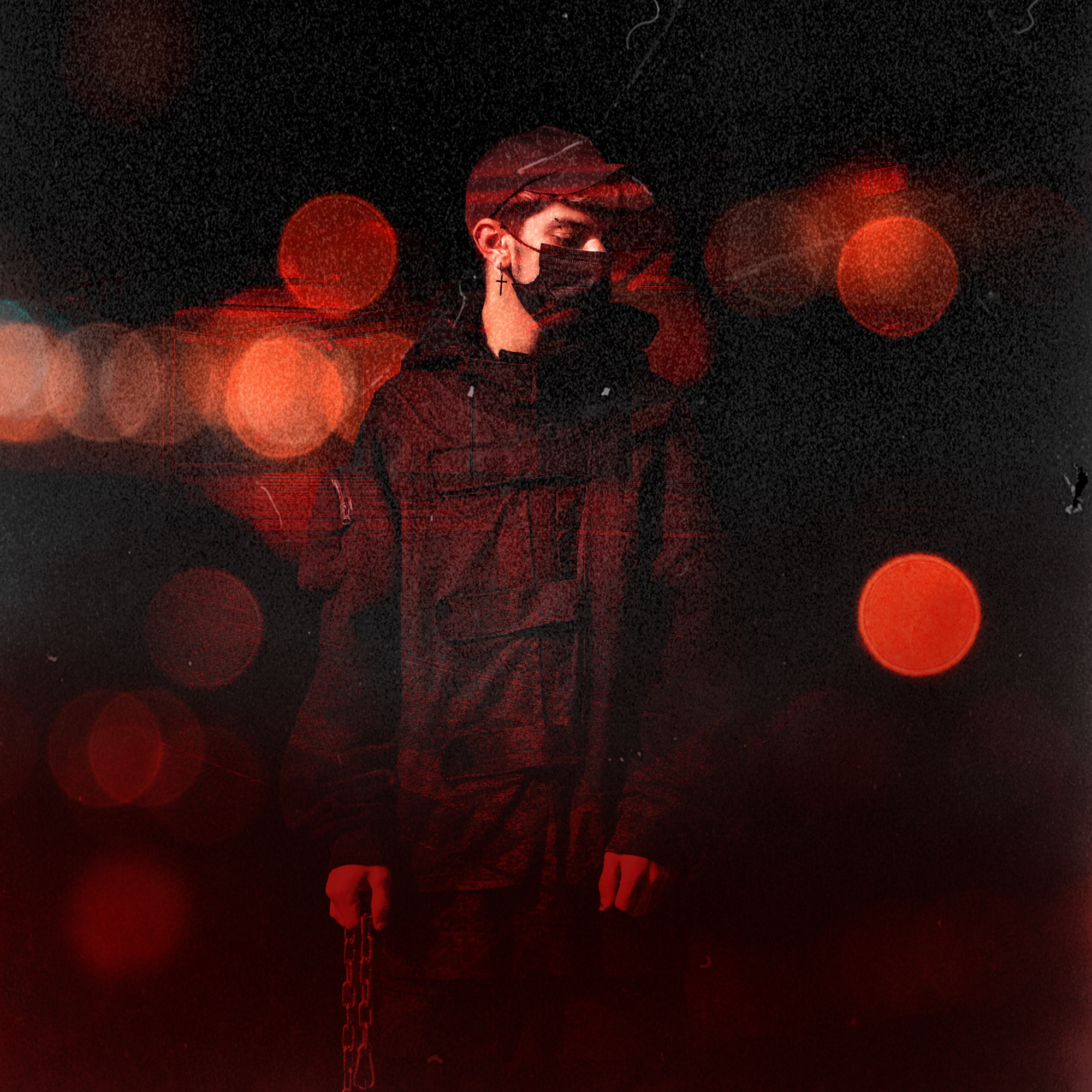 subject with effects rendered