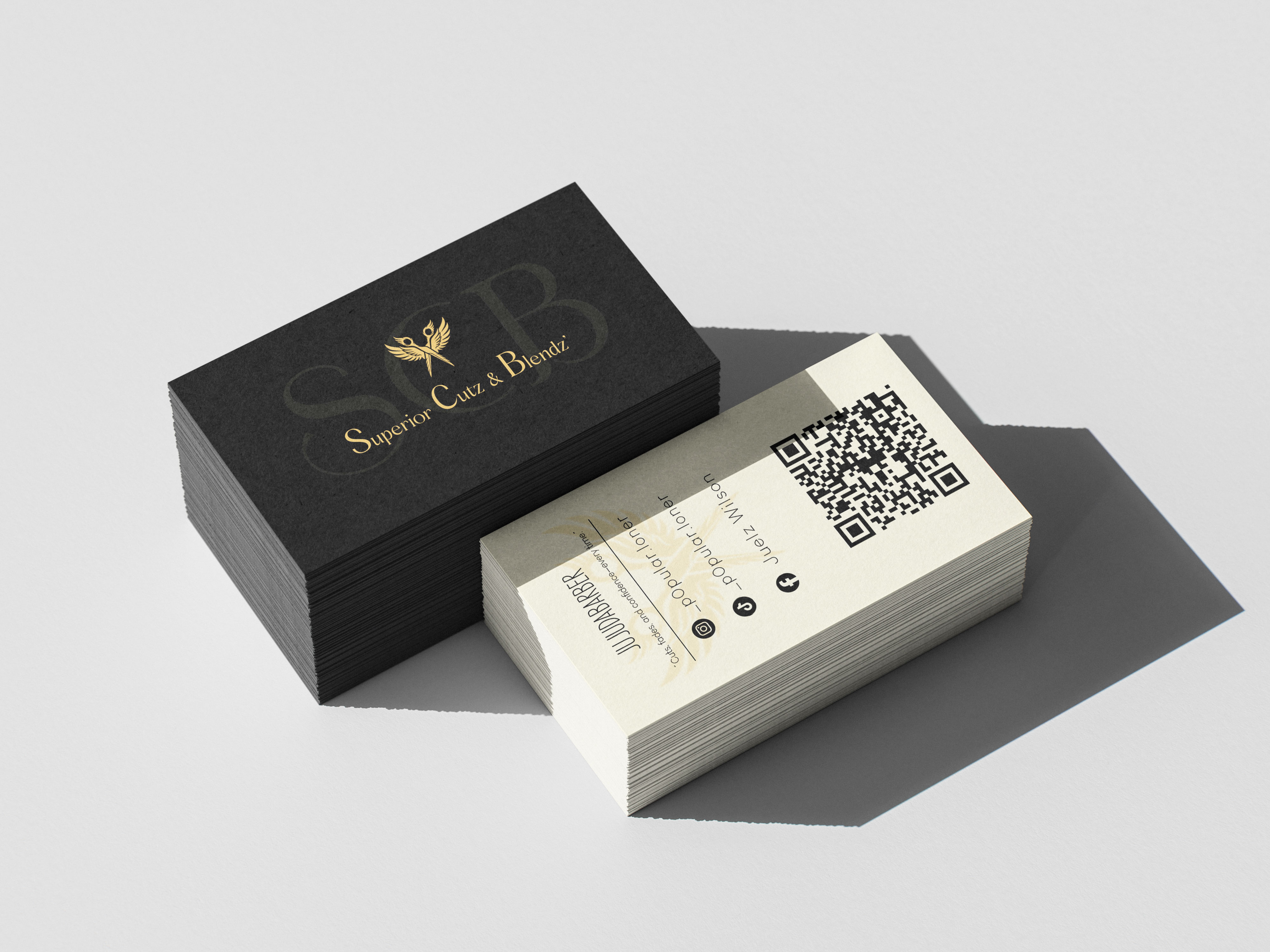 Juju Da Barber business card design