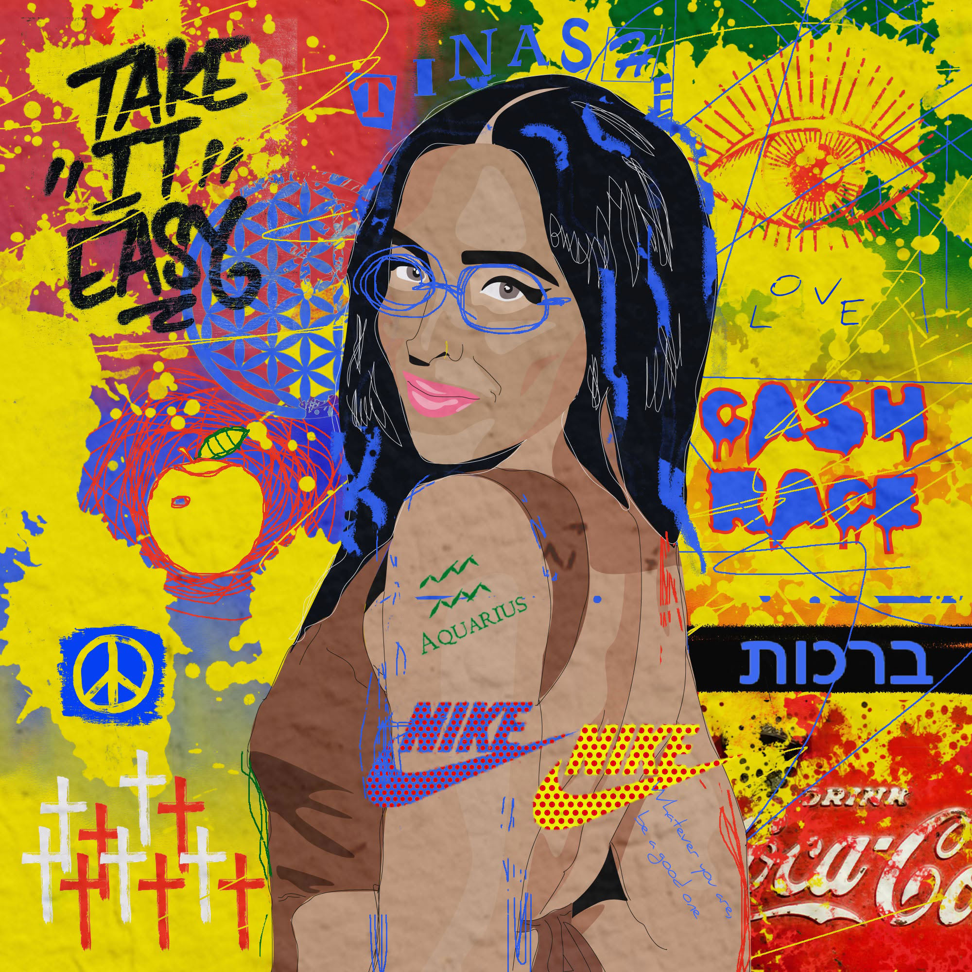 Pop art graphic inspired by Tinashe